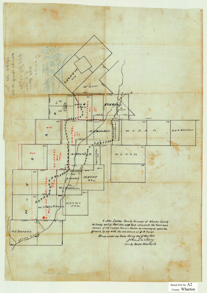 12670, Wharton County Sketch File A2, General Map Collection