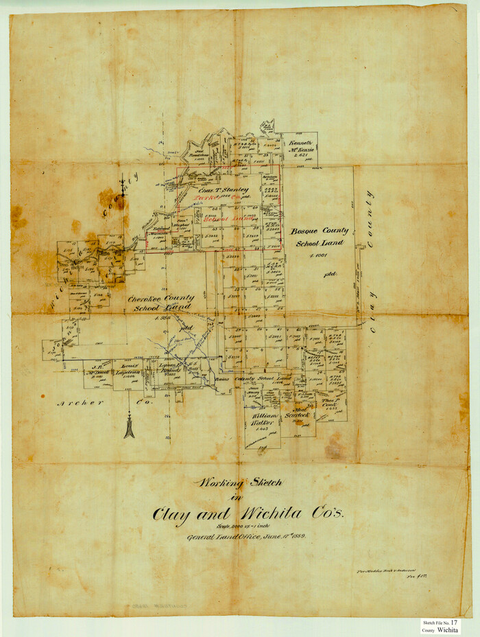 12680, Wichita County Sketch File 17, General Map Collection