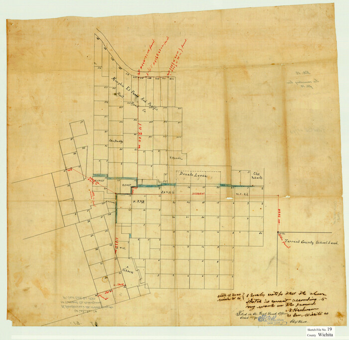 12681, Wichita County Sketch File 19, General Map Collection