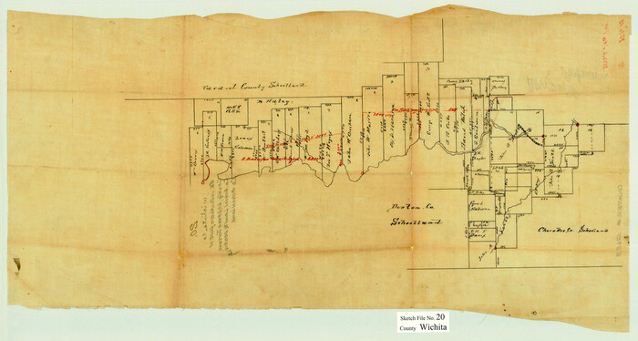 12683, Wichita County Sketch File 20, General Map Collection