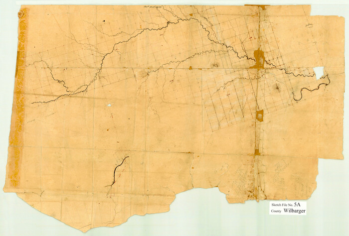 12690, Wilbarger County Sketch File 5a, General Map Collection