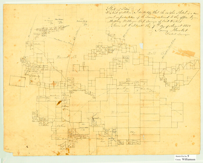 12692, Williamson County Sketch File 9, General Map Collection