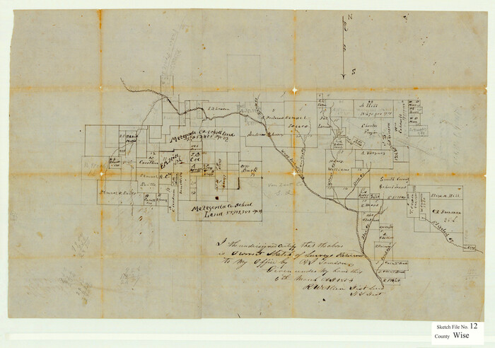 12699, Wise County Sketch File 12, General Map Collection