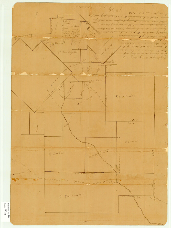 12701, Wise County Sketch File 46, General Map Collection