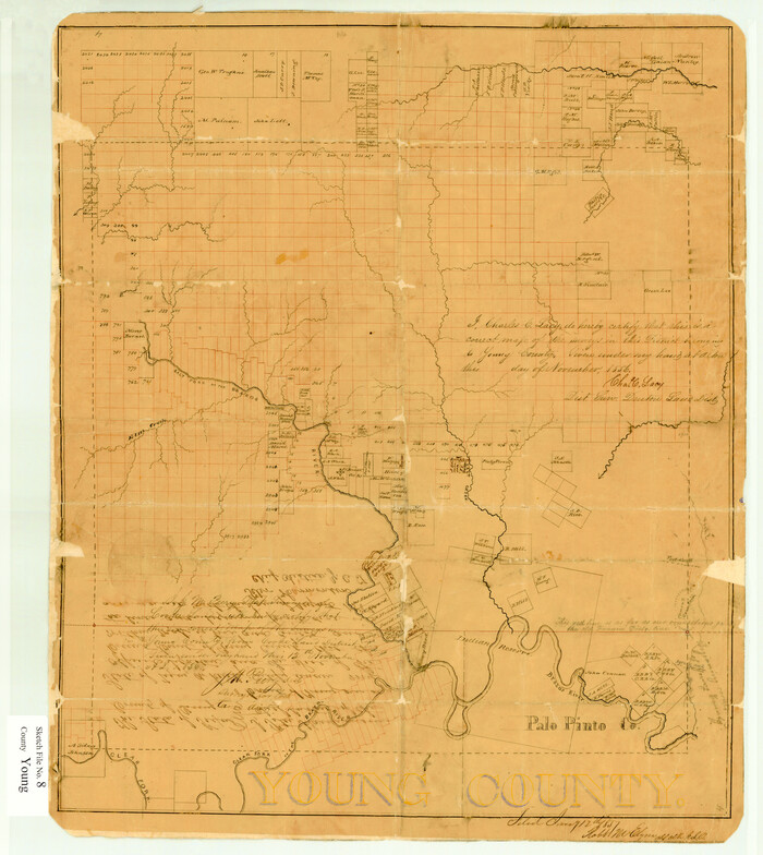12710, Young County Sketch File 8, General Map Collection