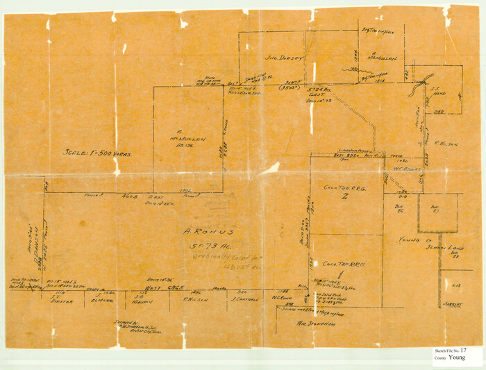 12713, Young County Sketch File 17, General Map Collection