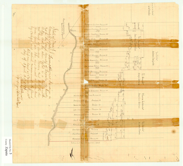 12719, Zapata County Sketch File 5, General Map Collection