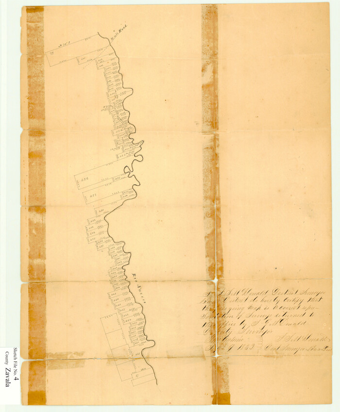 12726, Zavala County Sketch File 4, General Map Collection