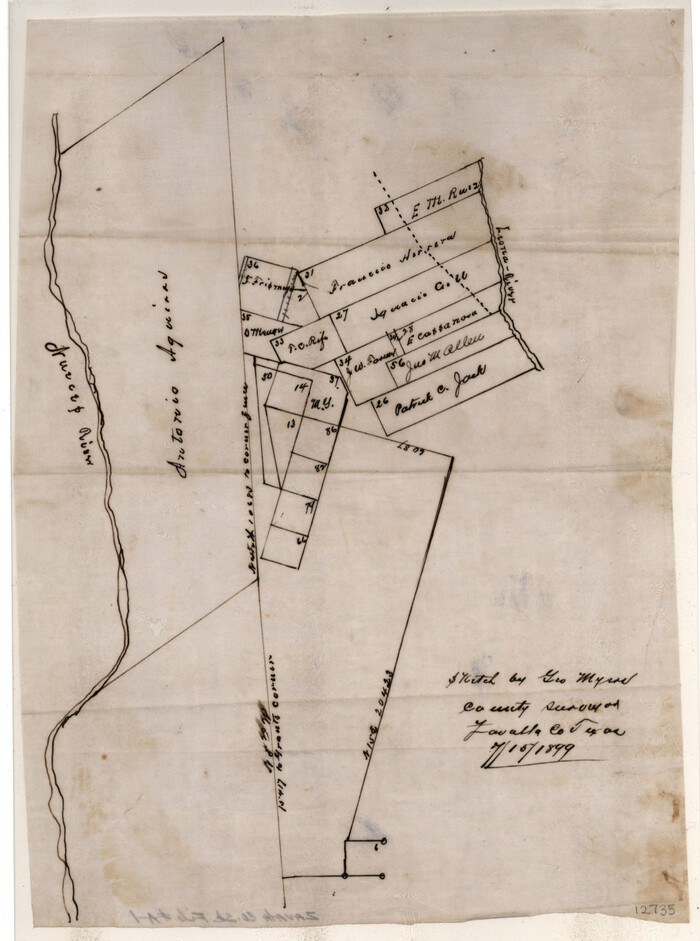 12735, Zavala County Sketch File A1, General Map Collection