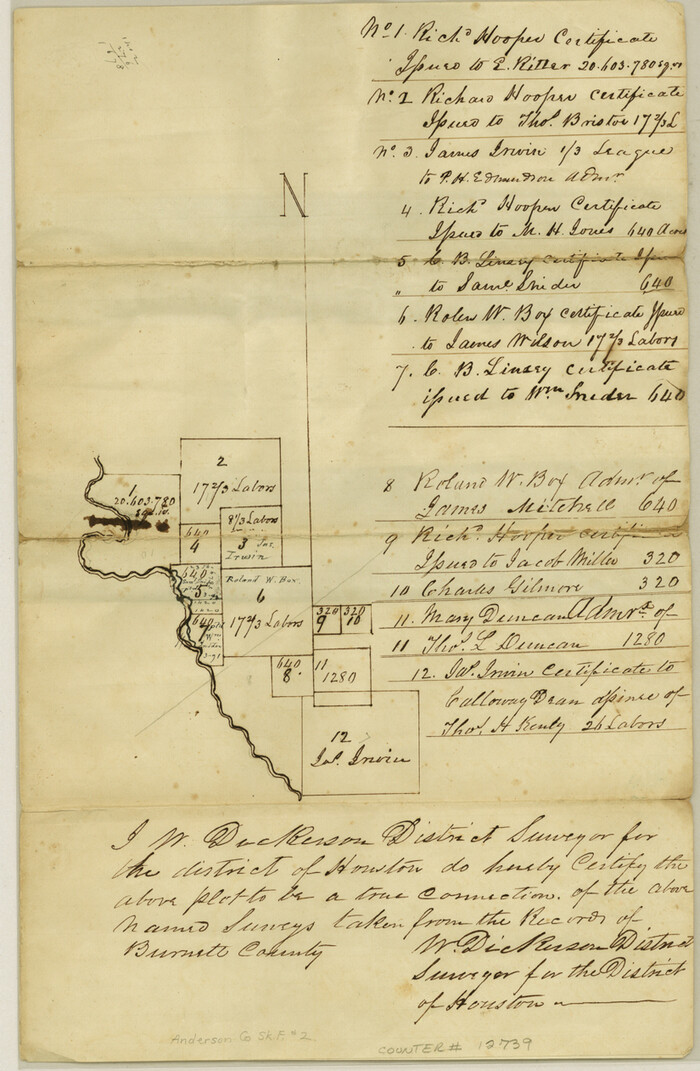12739, Anderson County Sketch File 2, General Map Collection
