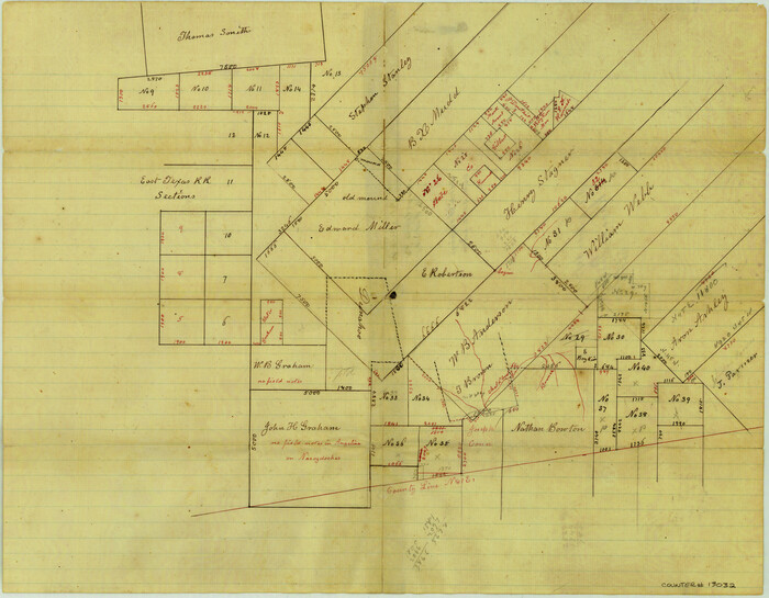 13032, Angelina County Sketch File 18b, General Map Collection
