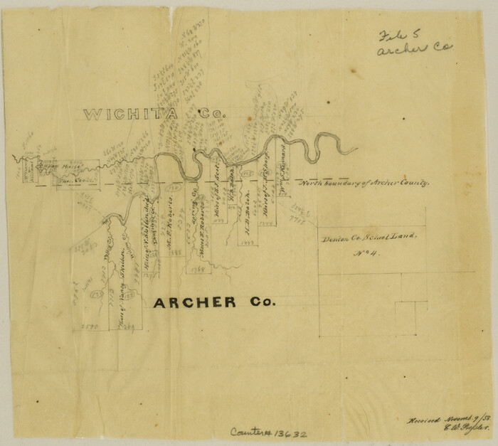 13632, Archer County Sketch File 5, General Map Collection