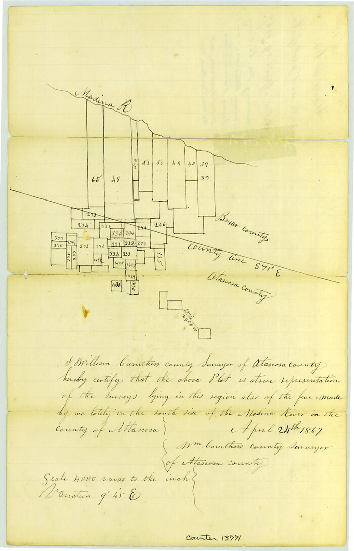 13771, Atascosa County Sketch File 13, General Map Collection