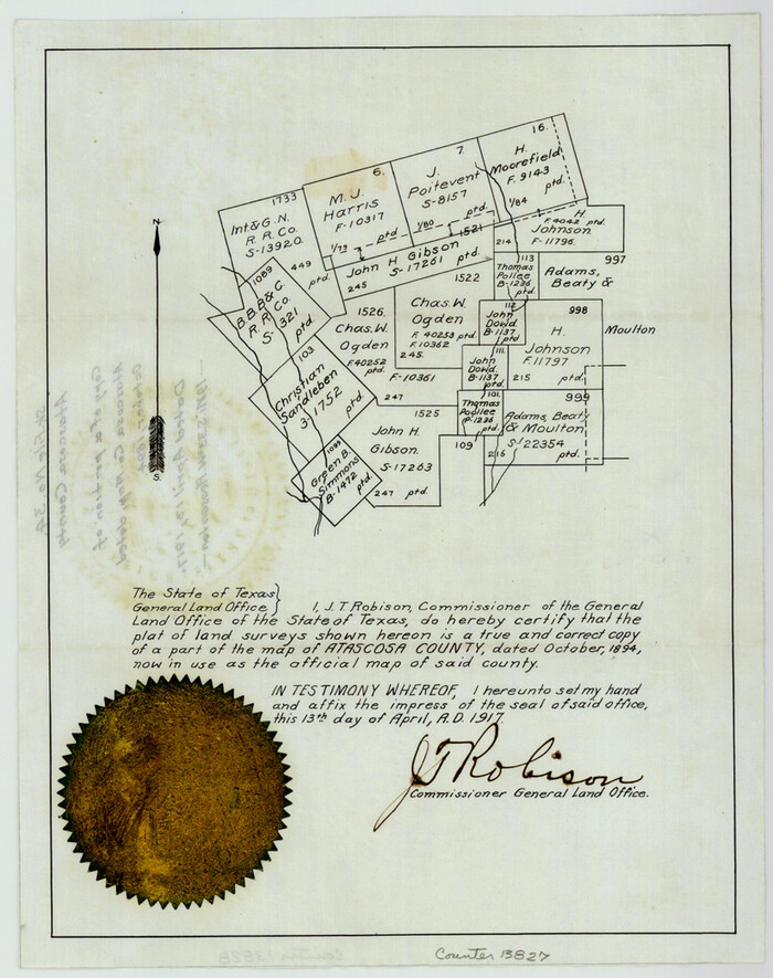13827, Atascosa County Sketch File 34, General Map Collection