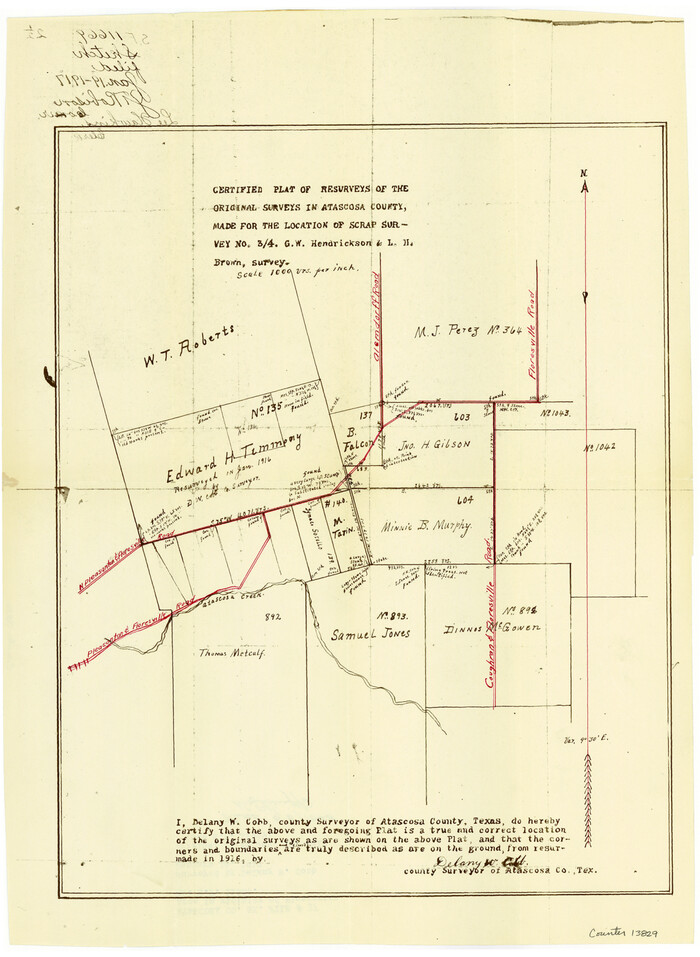 13829, Atascosa County Sketch File 37, General Map Collection