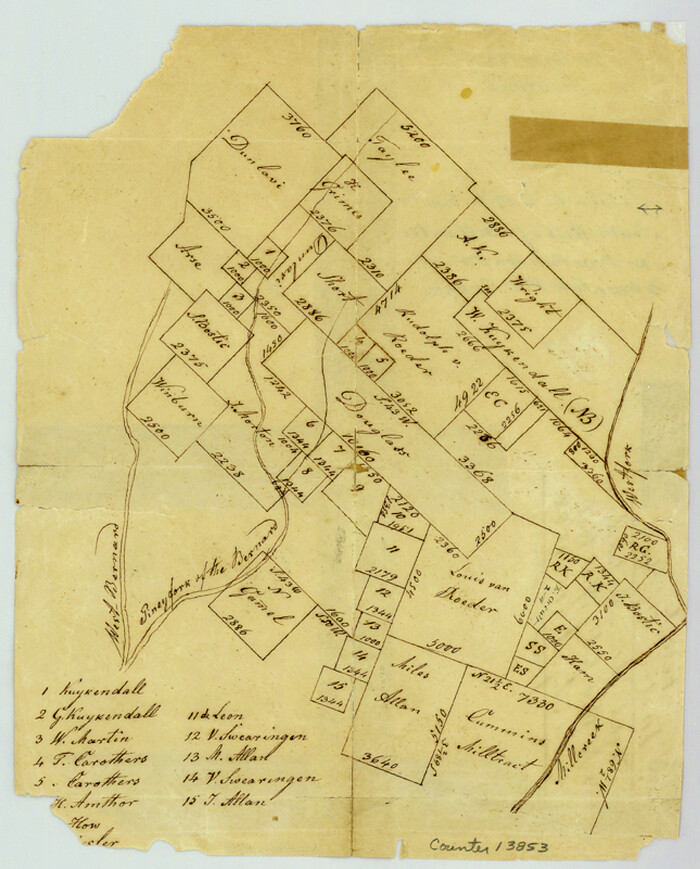13853, Austin County Sketch File 1, General Map Collection