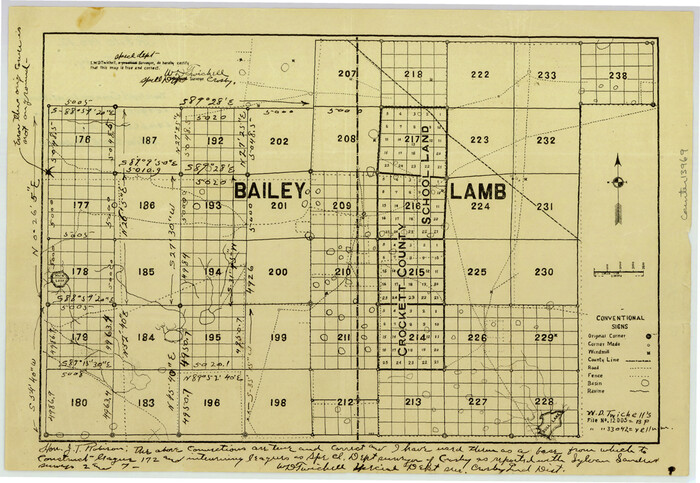 13969, Bailey County Sketch File 12, General Map Collection
