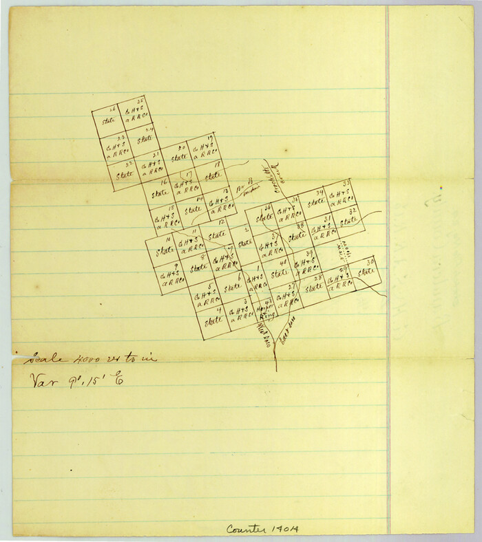 14014, Bandera County Sketch File 24, General Map Collection