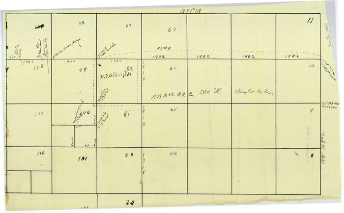 14091, Baylor County Sketch File A7, General Map Collection