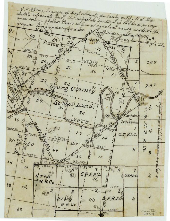 14114, Baylor County Sketch File Z4, General Map Collection