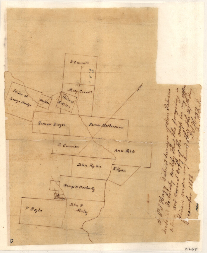 14268, Bee County Sketch File 4, General Map Collection
