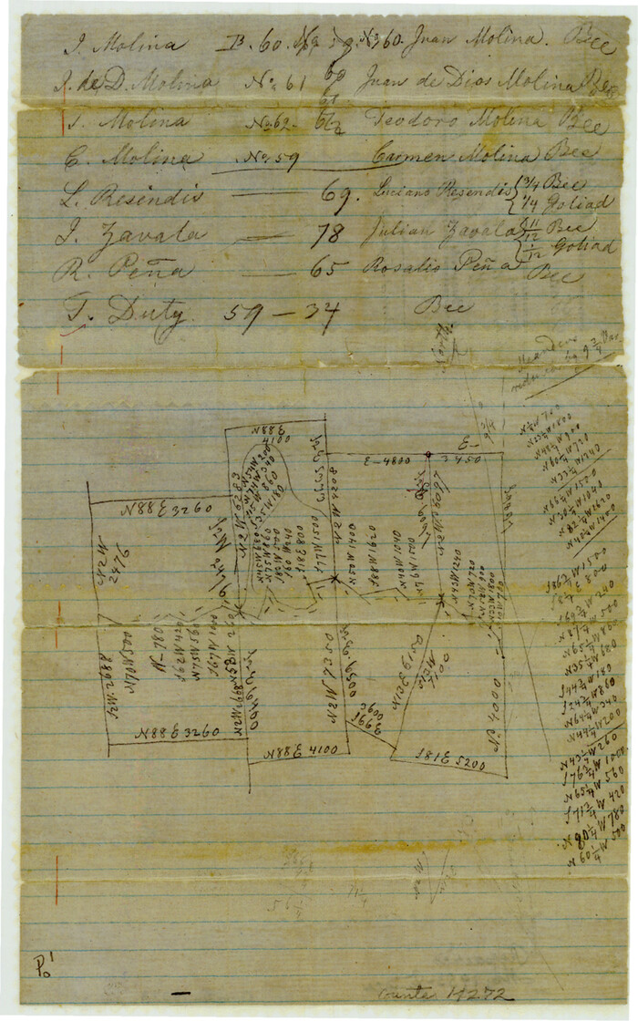 14272, Bee County Sketch File 6, General Map Collection