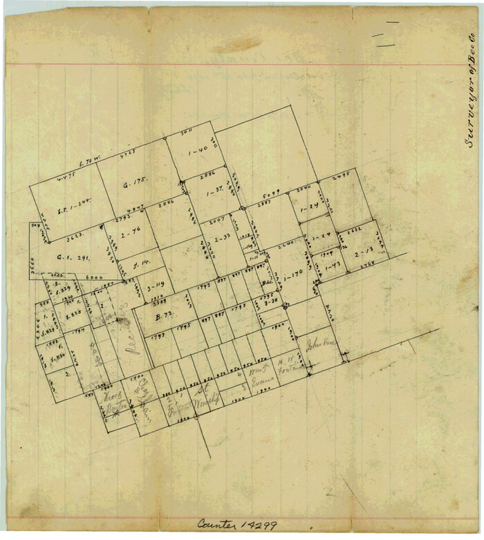 14299, Bee County Sketch File 16, General Map Collection