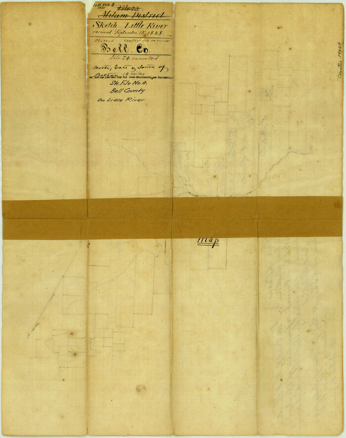 14369, Bell County Sketch File 4, General Map Collection