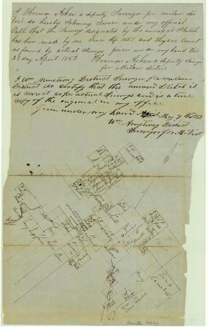 14377, Bell County Sketch File 8, General Map Collection