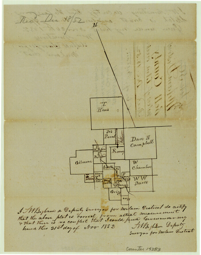14383, Bell County Sketch File 11, General Map Collection