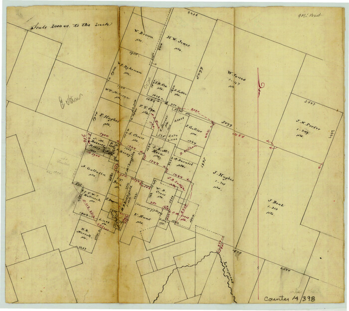 14398, Bell County Sketch File 17, General Map Collection