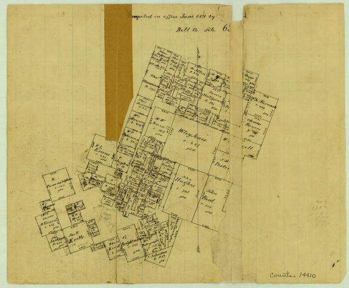 14410, Bell County Sketch File 21, General Map Collection