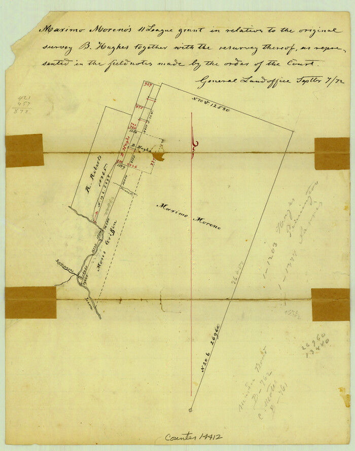 14412, Bell County Sketch File 22, General Map Collection