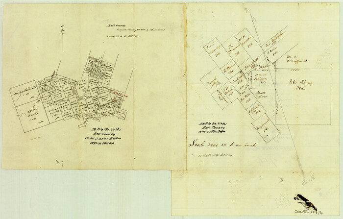 14416, Bell County Sketch File 23a, General Map Collection