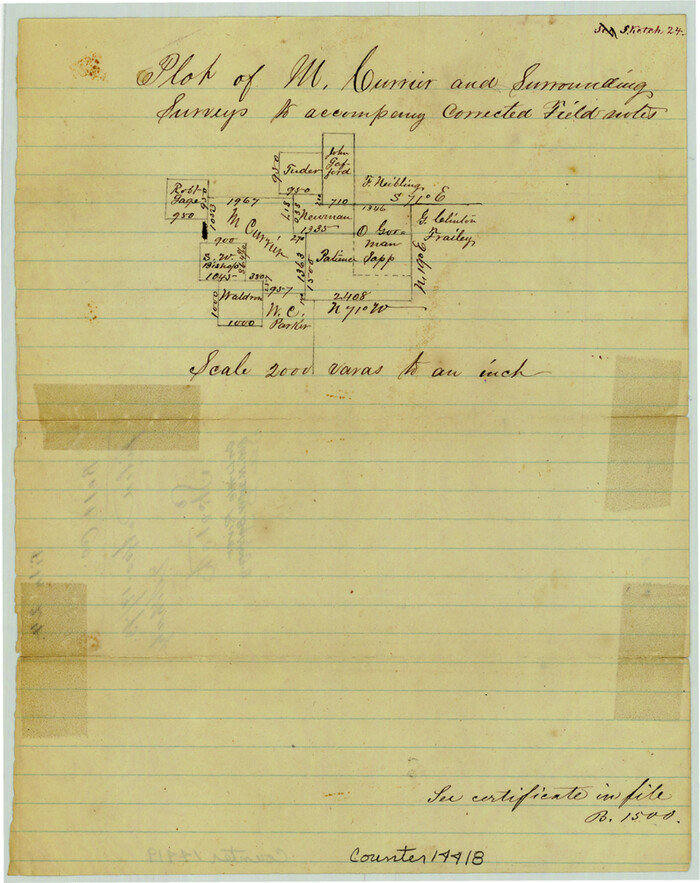 14418, Bell County Sketch File 24, General Map Collection