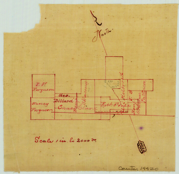 14420, Bell County Sketch File 25, General Map Collection