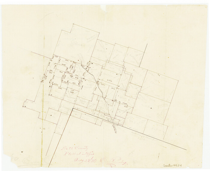 14424, Bell County Sketch File 25a, General Map Collection