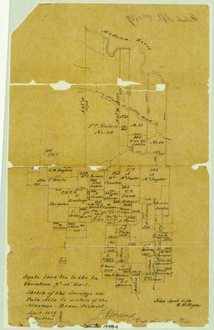 14484, Bexar County Sketch File 21, General Map Collection
