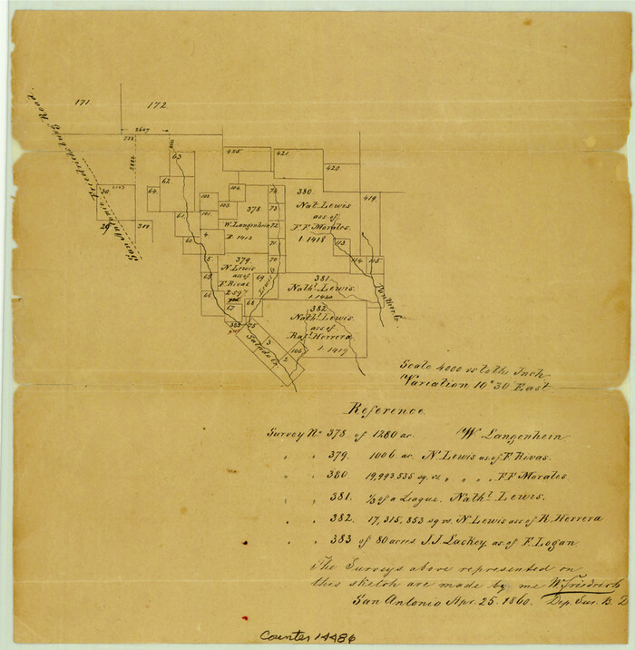 14486, Bexar County Sketch File 25, General Map Collection