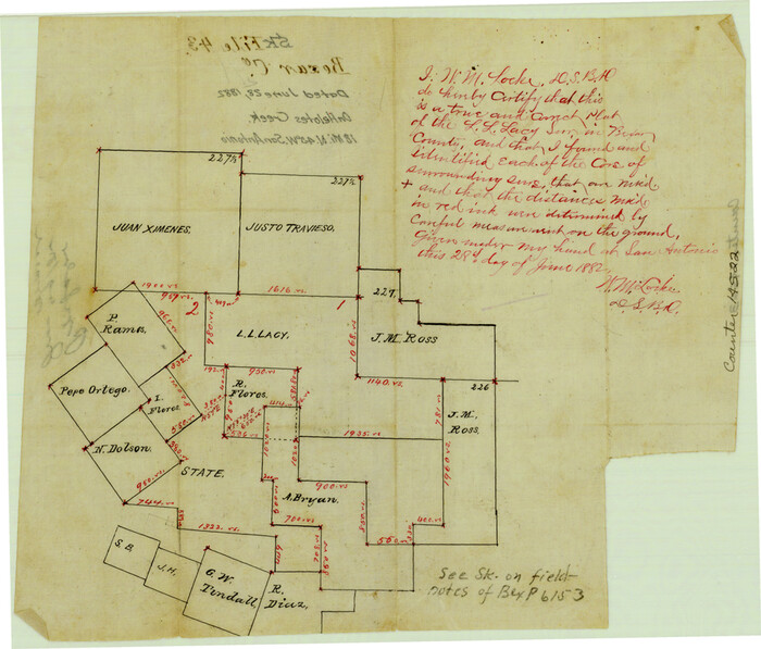 14522, Bexar County Sketch File 43, General Map Collection