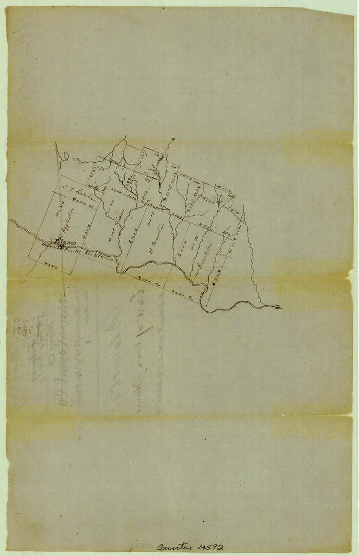 14592, Blanco County Sketch File 17, General Map Collection