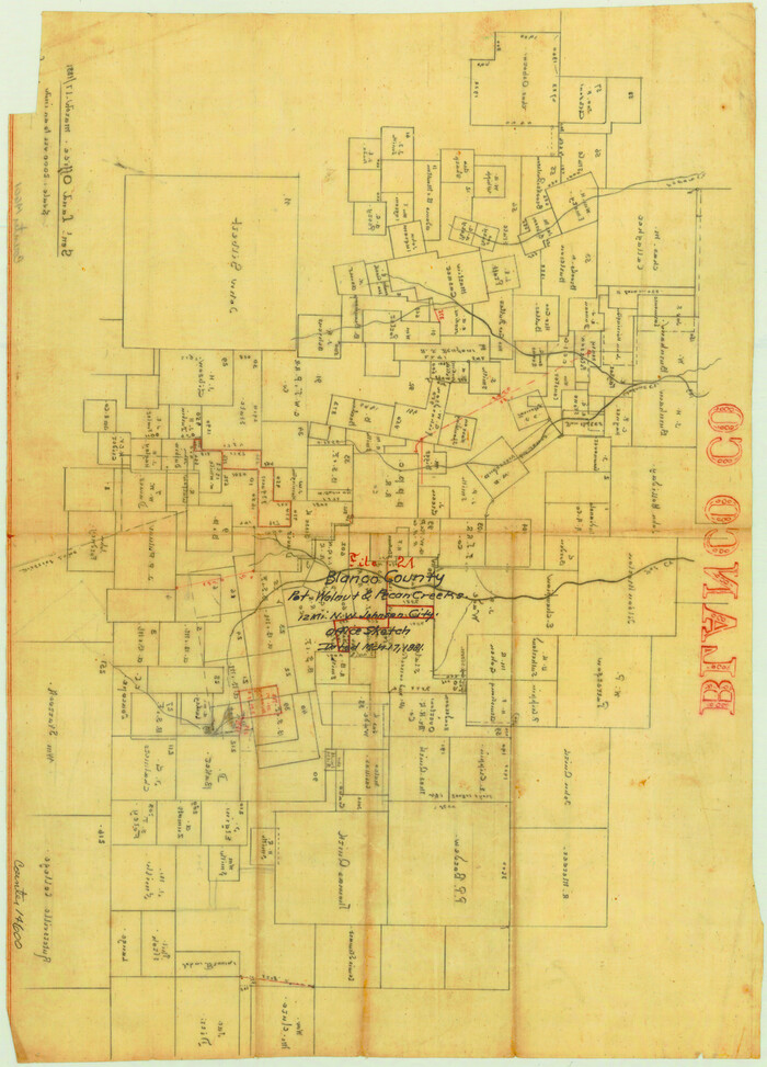 14600, Blanco County Sketch File 21, General Map Collection
