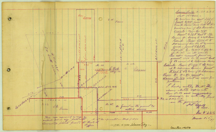 14606, Blanco County Sketch File 23, General Map Collection