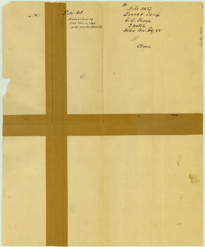 14616, Blanco County Sketch File 25, General Map Collection