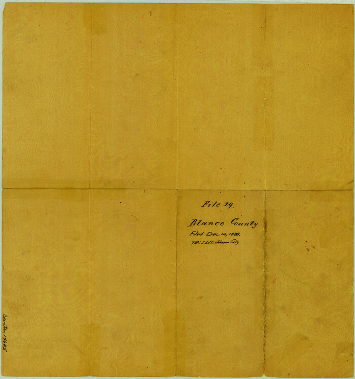 14625, Blanco County Sketch File 29, General Map Collection