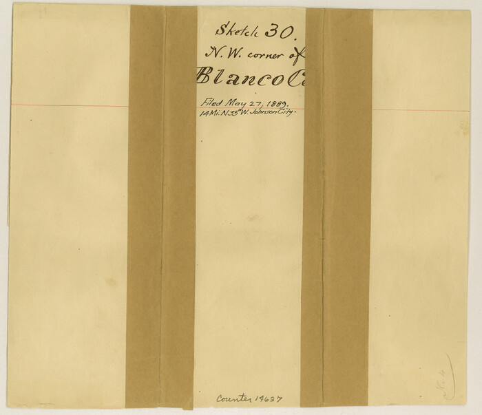 14627, Blanco County Sketch File 30, General Map Collection