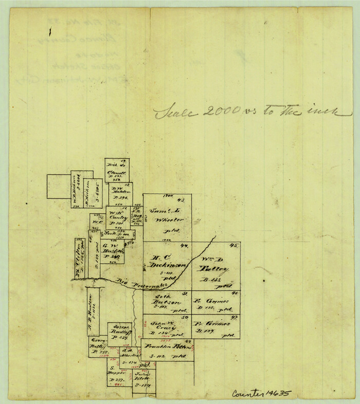 14635, Blanco County Sketch File 33, General Map Collection