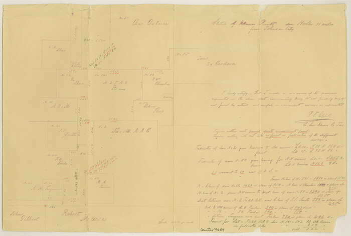 14654, Blanco County Sketch File 41, General Map Collection