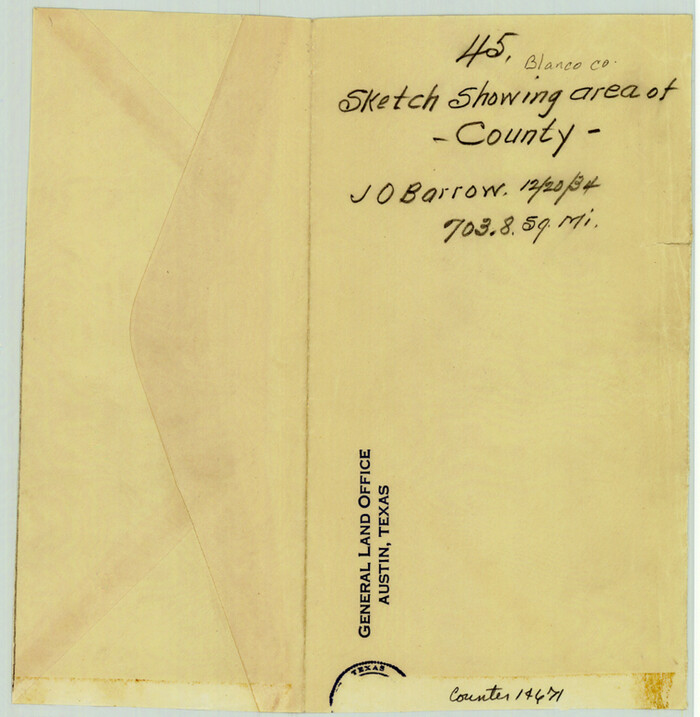 14671, Blanco County Sketch File 45, General Map Collection
