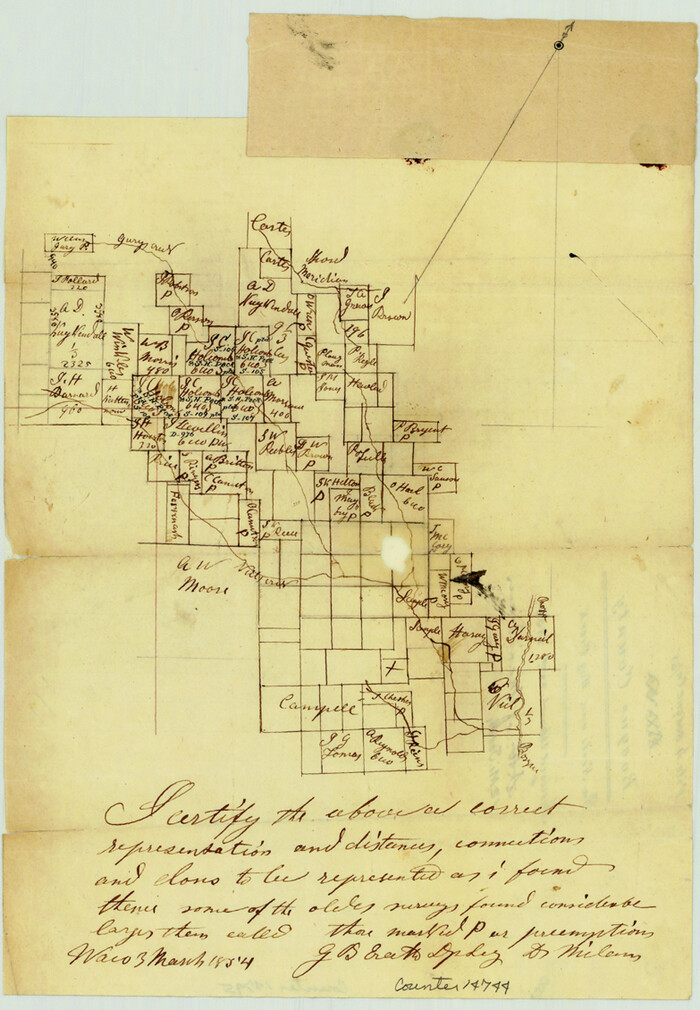 14744, Bosque County Sketch File 4, General Map Collection